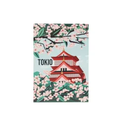 Xenos Poster Tokio - multikleur - 13x18 cm- Posters