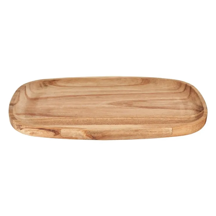 Xenos Presenteerplank Acacia - 30x17.5 cm- Borrelplanken|Kaarsenplateaus