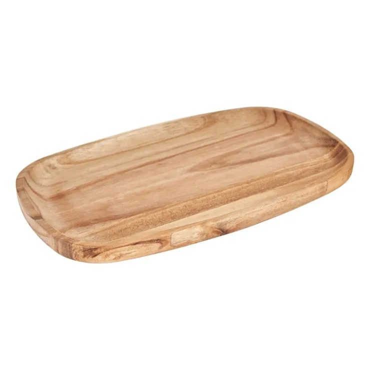 Xenos Presenteerplank Acacia - 30x17.5 cm- Borrelplanken|Kaarsenplateaus