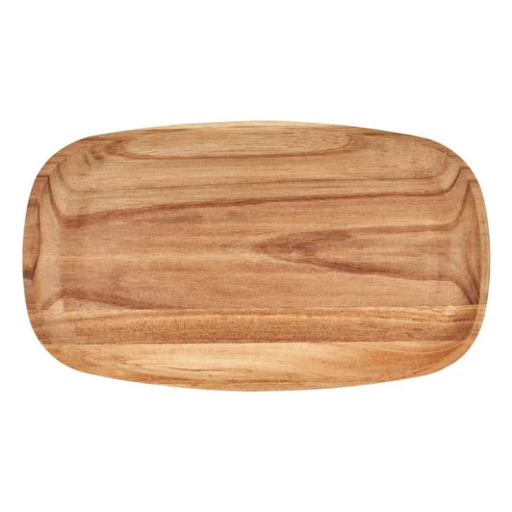 Xenos Presenteerplank Acacia - 30x17.5 cm- Borrelplanken|Kaarsenplateaus