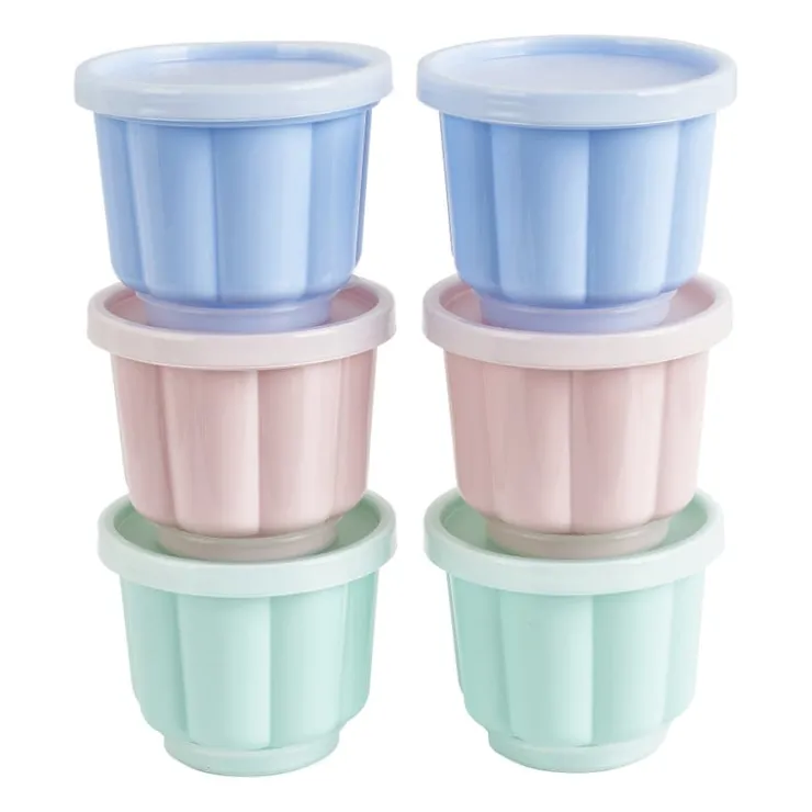 Xenos Puddingvormen - pastel - set van 6- Bakgerei|Bakvormen