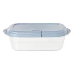 Xenos Push up bewaardoos - 2 liter - blauw- Bewaardozen|Magnetrondozen