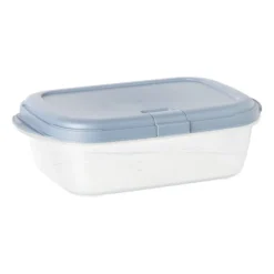 Xenos Push up bewaardoos - 2 liter - blauw- Bewaardozen|Magnetrondozen