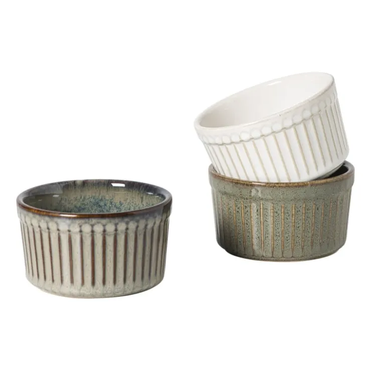 Xenos Ramekin Toscane - beige - ø9x5 cm- Ovenschalen|Bakvormen