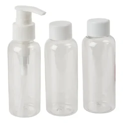 Xenos Reisflesjes in etui - set van 3 - 100 ml- Reisflesjes