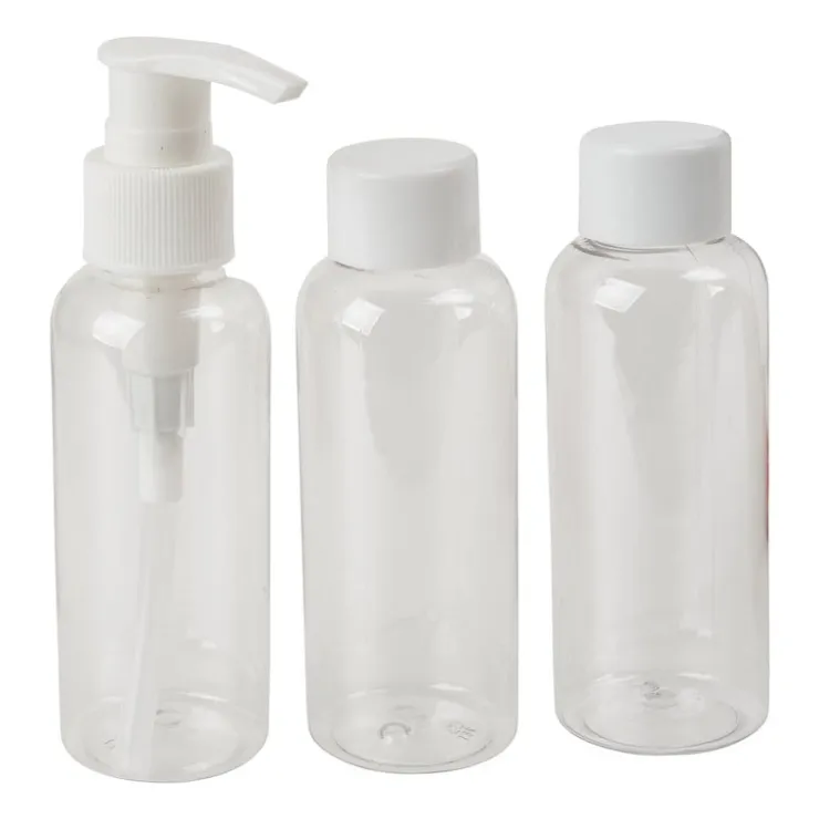 Xenos Reisflesjes in etui - set van 3 - 100 ml- Reisflesjes