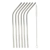 Xenos Rietjes RVS - zilver - set van 6- Rietjes