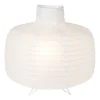 Xenos Rijstpapier lamp bol - wit - ø33x32.5 cm- Staande Lampen