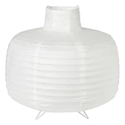 Xenos Rijstpapier lamp bol - wit - ø33x32.5 cm- Staande Lampen