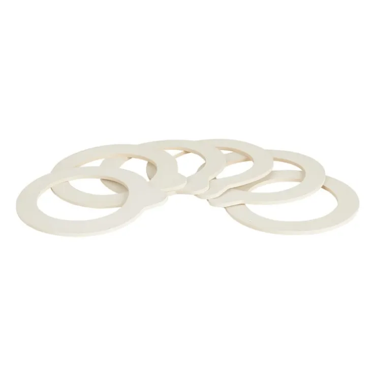 Xenos Ring voor weckpot - 6 stuks - ø8 cm- Voorraadpotten