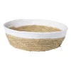 Xenos Ronde mand met witte rand - ø33x10 cm- Manden|Manden