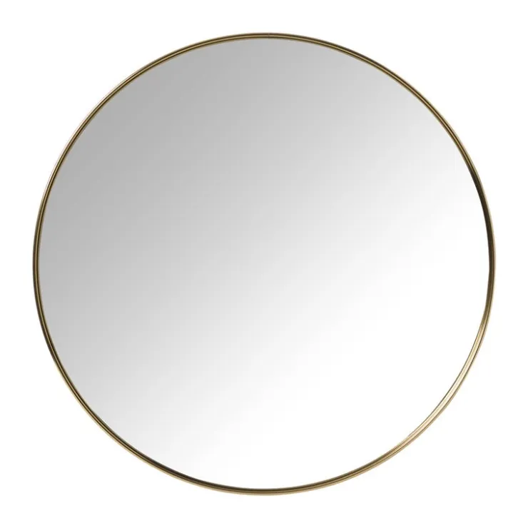 Xenos Ronde spiegel - ø50 cm - goud metalen lijst- Wandspiegels