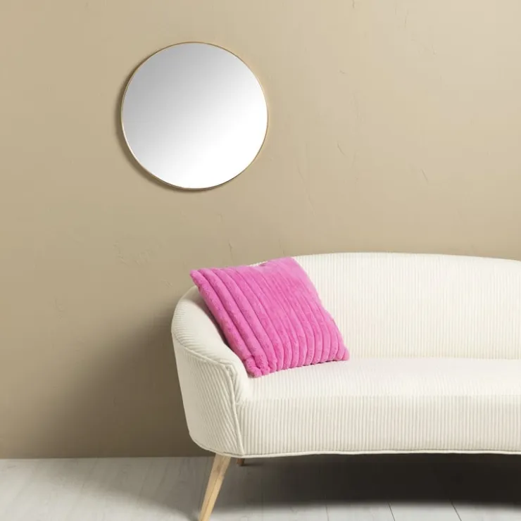 Xenos Ronde spiegel - ø50 cm - goud metalen lijst- Wandspiegels
