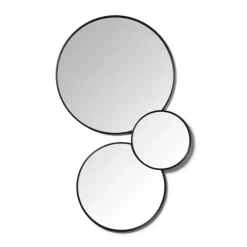 Xenos Ronde spiegel - ø80 cm - metalen lijst- Kerstcadeaus|Wandspiegels