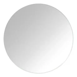 Xenos Ronde spiegel met beige lijst - ø70 cm- Wandspiegels