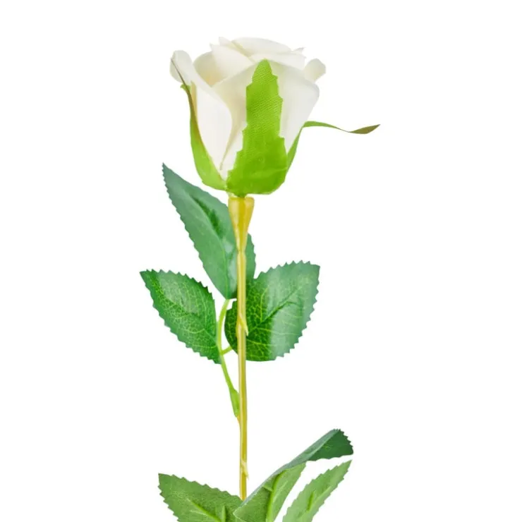 Xenos Roos wit - 56 cm- Kunstbloemen