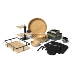Xenos Schaal bamboe - 35 cm- Buitenservies|Schalen