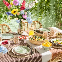 Xenos Schaal bamboe - 35 cm- Buitenservies|Schalen