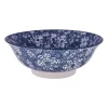 Xenos Schaal blue print - botanic - ⌀21 cm- Schalen