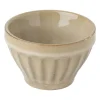 Xenos Schaal facet - beige - ⌀9x5.7 cm- Schalen|Kommen