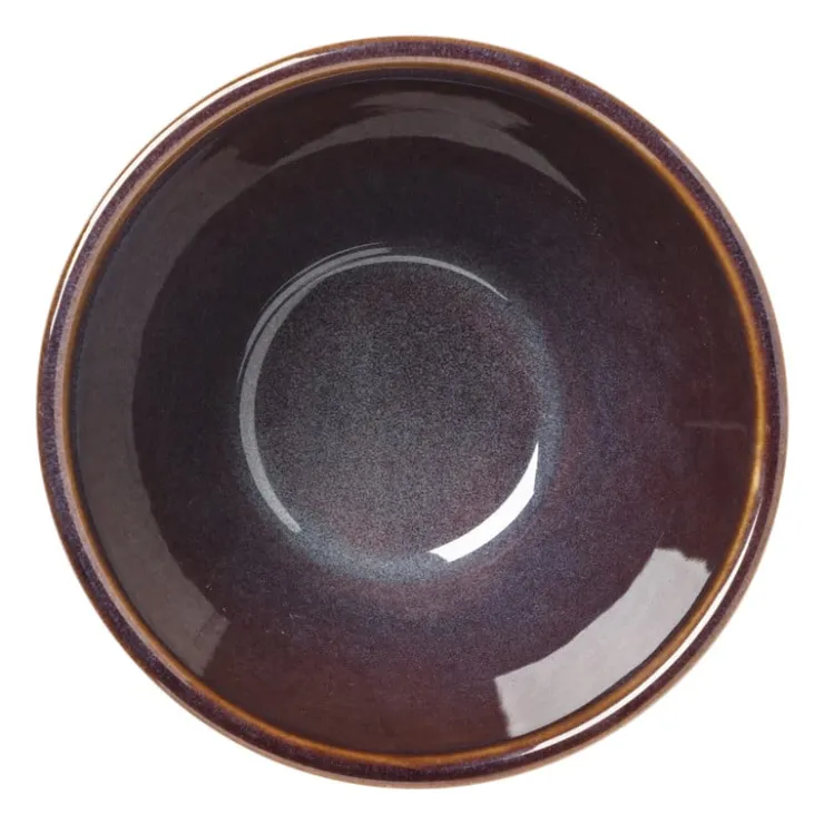 Xenos Schaal facet - bruin - ⌀9x5.7 cm- Schalen|Kommen