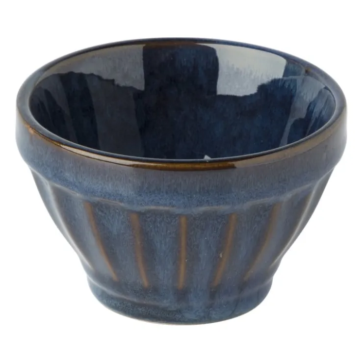 Xenos Schaal facet - donkerblauw - ⌀9x5.7 cm- Schalen|Kommen
