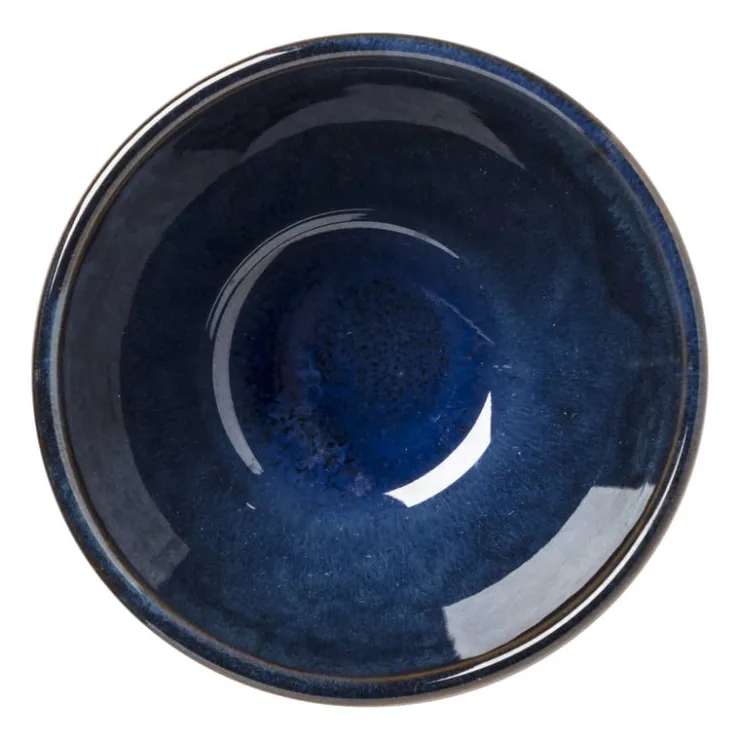 Xenos Schaal facet - donkerblauw - ⌀9x5.7 cm- Schalen|Kommen