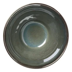 Xenos Schaal facet - groen - ⌀13x7.5 cm- Schalen|Kommen