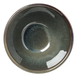 Xenos Schaal facet - groen - ⌀9x5.7 cm- Schalen|Kommen