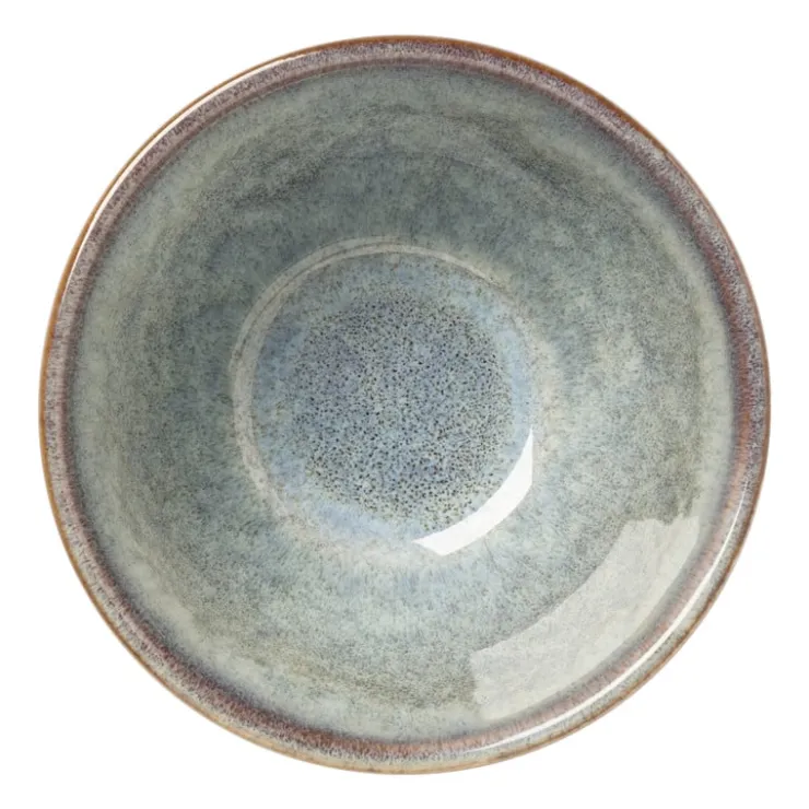 Xenos Schaal facet - lichtblauw - ⌀9x5.7 cm- Schalen|Kommen