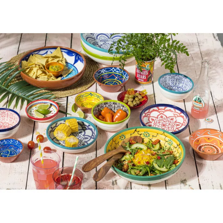 Xenos Schaal Fiesta - 11 cm - geel- Tapasservies|Schalen