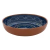 Xenos Schaal Fiesta - blauw - 27 cm- Schalen