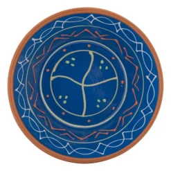 Xenos Schaal Fiesta - blauw - 15 cm- Schalen|Kommen