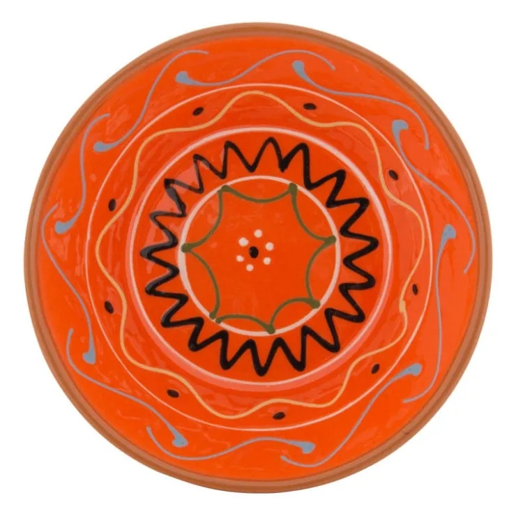 Xenos Schaal Fiesta - oranje - 15 cm- Schalen