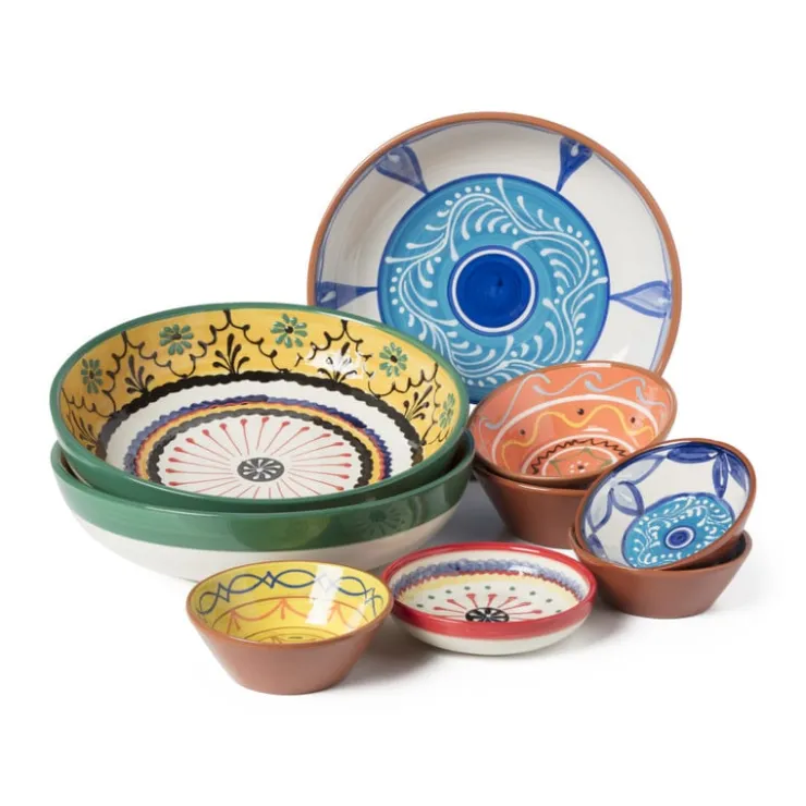 Xenos Schaal Lagoon - 11 cm - blauw- Tapasservies|Schalen