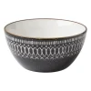 Xenos Schaal middel Yara - zwart- ⌀15 cm- Schalen|Kommen