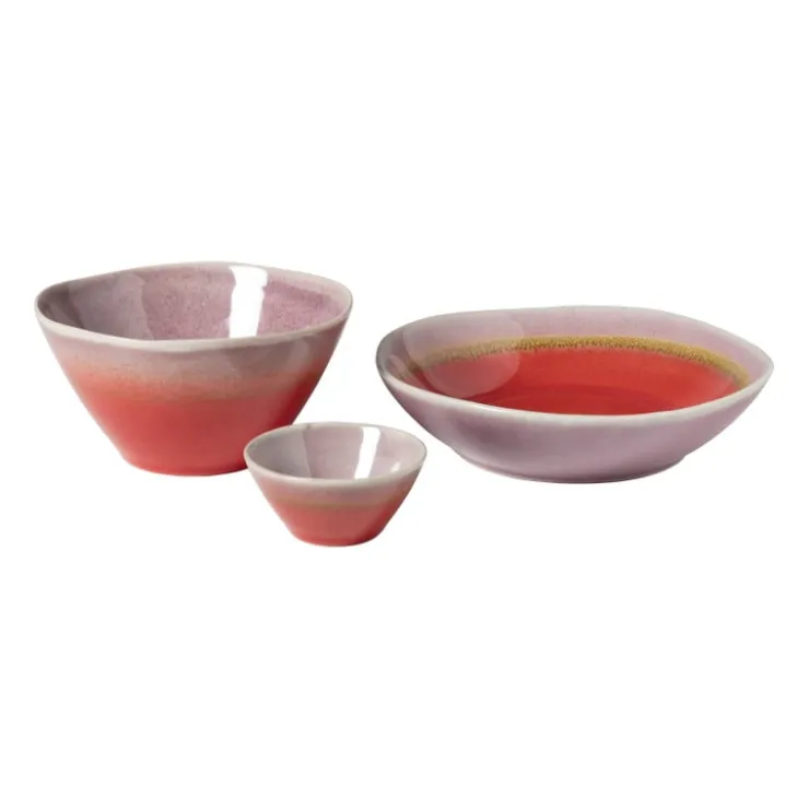 Xenos Schaal Roots - rood/paars - ø28x5.8 cm- Schalen
