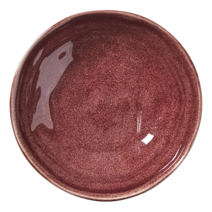Xenos Schaal Toscane - bordeauxrood - ø11.8x2.5 cm- Schalen|Kerstservies