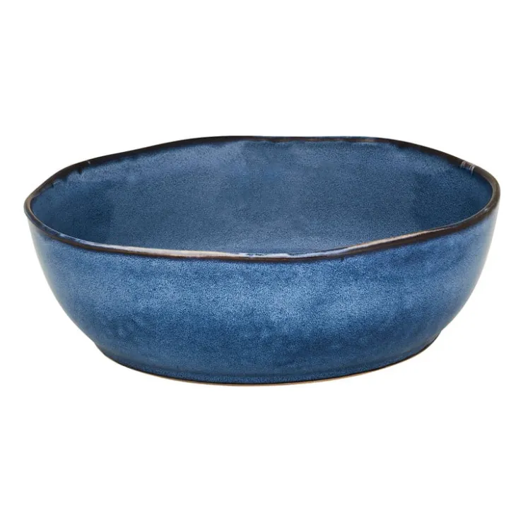Xenos Schaal Toscane - donkerblauw - ø22.8 cm- Schalen
