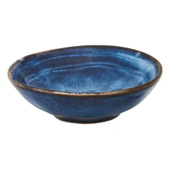 Xenos Schaal Toscane - donkerblauw - ø11x3.5 cm- Schalen|Kommen