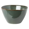 Xenos Schaal Toscane - donkergroen - ø11x6.5 cm- Kommen|Schalen
