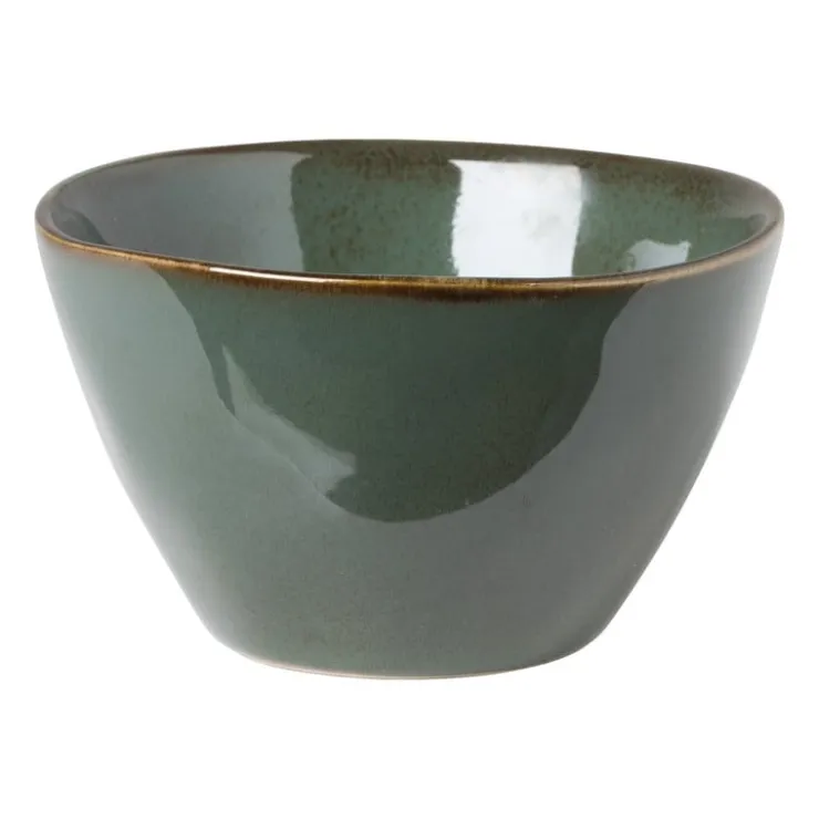 Xenos Schaal Toscane - donkergroen - ø11x6.5 cm- Kommen|Schalen