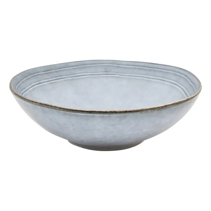 Xenos Schaal Toscane - lichtblauw - ø24 cm- Schalen