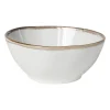 Xenos Schaal Toscane - wit - ø17 cm- Schalen|Kommen