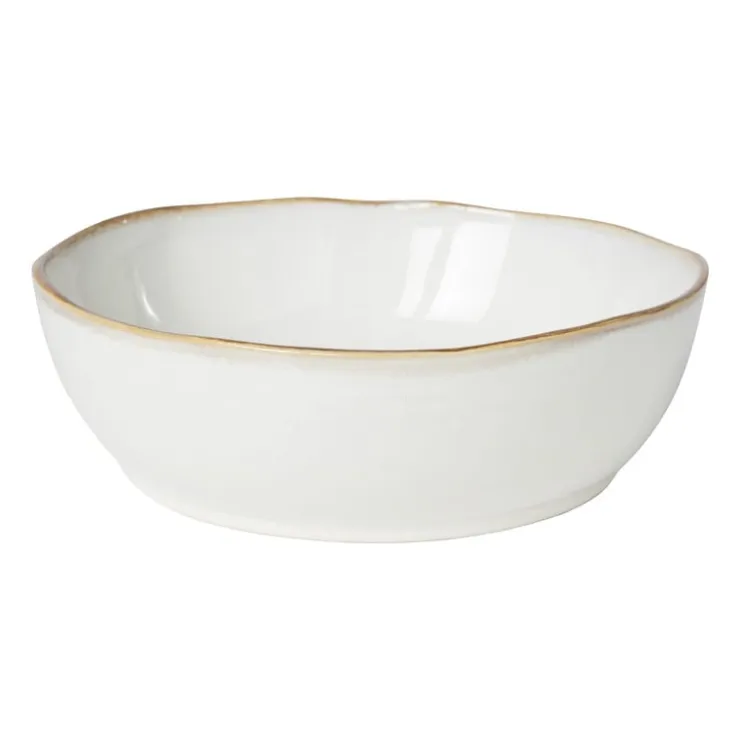 Xenos Schaal Toscane - wit - ø22.8 cm- Schalen|Kommen