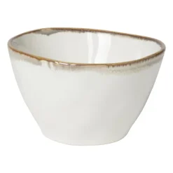 Xenos Schaal Toscane - wit - ø11x6.5 cm- Schalen|Kommen
