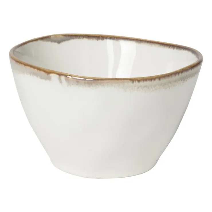 Xenos Schaal Toscane - wit - ø11x6.5 cm- Schalen|Kommen