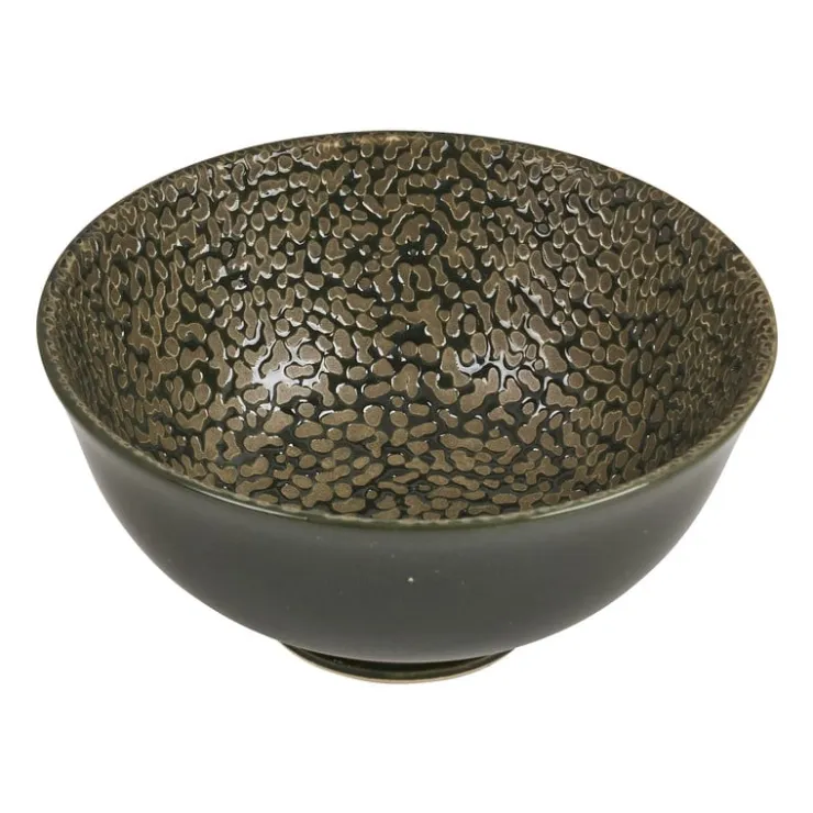 Xenos Schaal zoe - groen - ø11.5x6 cm- Schalen|Kommen