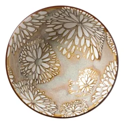 Xenos Schaaltje Alise klein - oranje/groen - ø9x4.6 cm- Tapasservies|Schalen