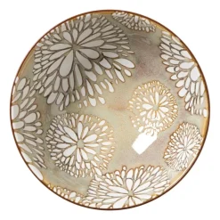 Xenos Schaaltje Alise middel - oranje/groen - ø12x5.8 cm- Tapasservies|Schalen